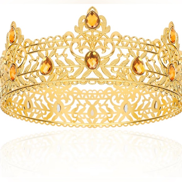 Other - Costume Gold Crown with Amber Accents for King or Queen | Halloween, Prince